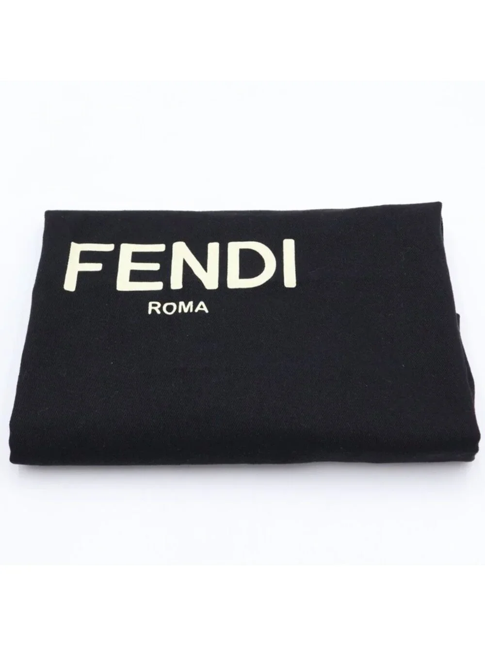 Fendi Baguette Messenger Shoulder Bag Black